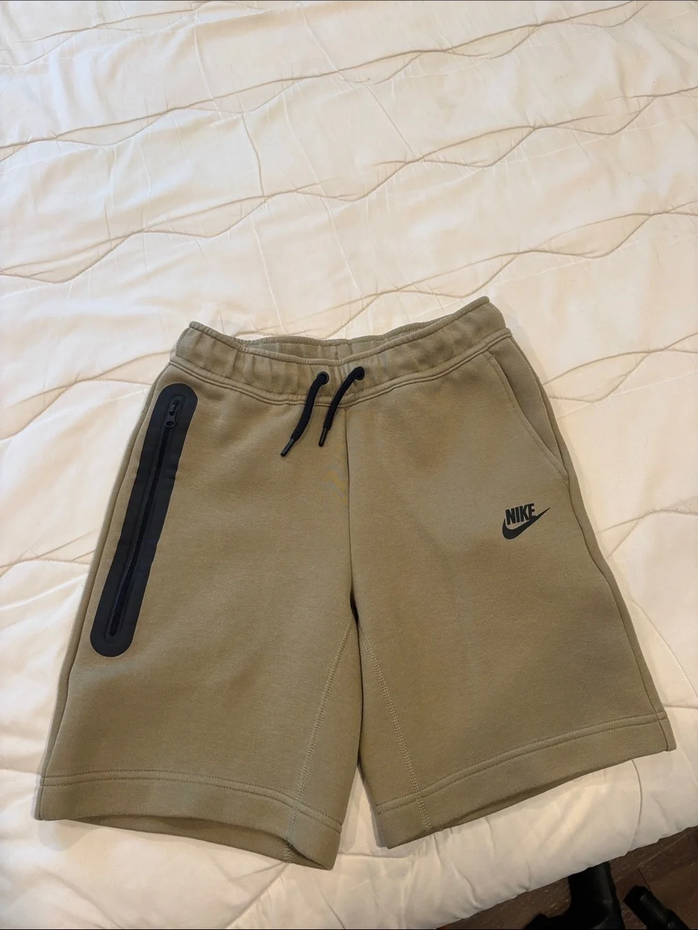 Nike Tech kids Athletic Shorts with Black Drawstring